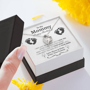 Mommy From Tummy (Happy Birthday) Forever Love Necklace - Love You This Much